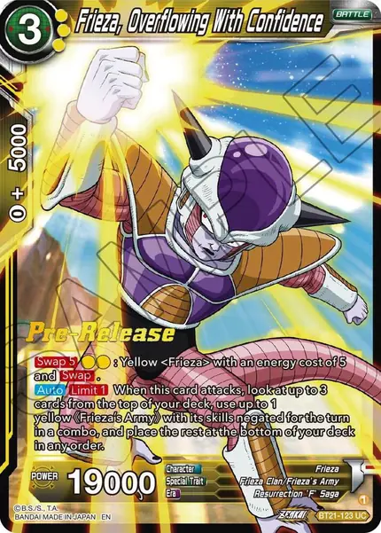 Frieza, Overflowing With Confidence