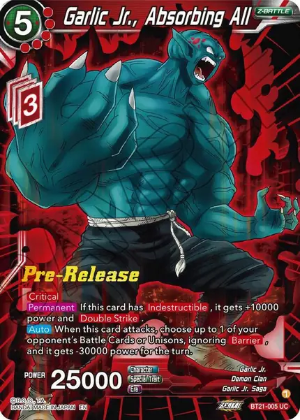 Garlic Jr., Absorbing All