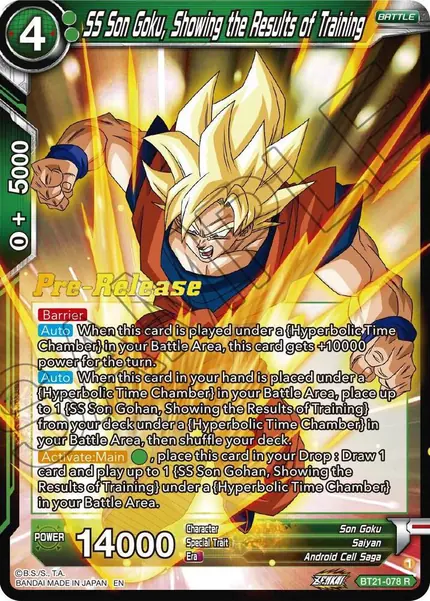 SS Son Goku, Showing the Results of Training