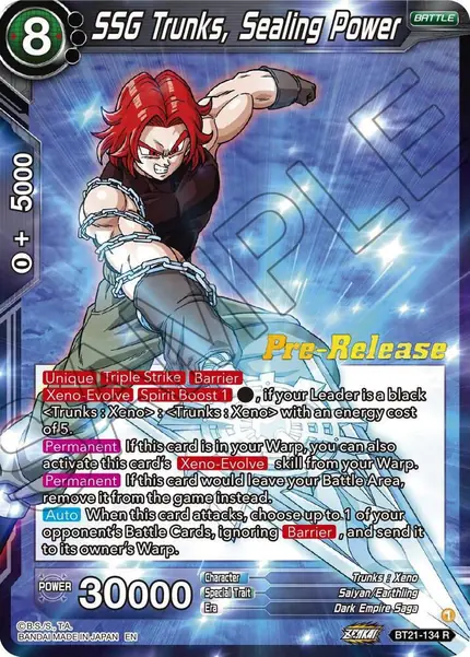 SSG Trunks, Sealing Power