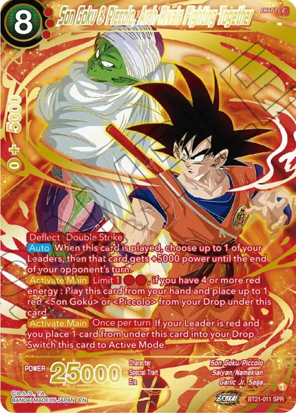 Son Goku & Piccolo, Arch-Rivals Fighting Together (SPR)