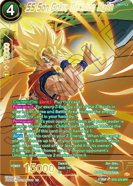 SS Son Goku, Decision Made (SPR)