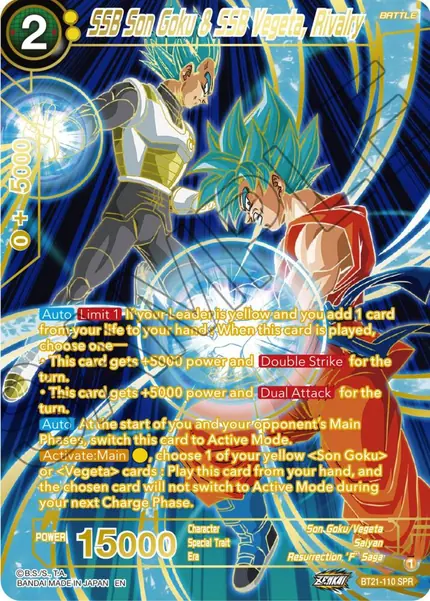 SSB Son Goku & SSB Vegeta, Rivalry (SPR)