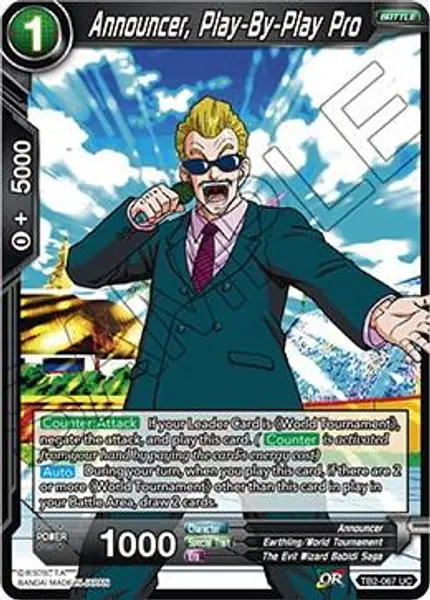 Announcer, Play-By-Play Pro