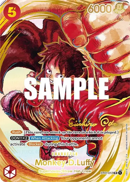 Monkey.D.Luffy (Alternate Art) (Gold-Stamped Signature)
