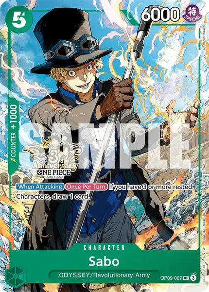 Sabo - OP09-027 (3rd Anniversary Tournament 3 Brothers Pack