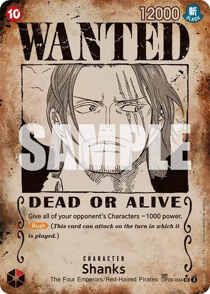 Shanks (Wanted Poster)