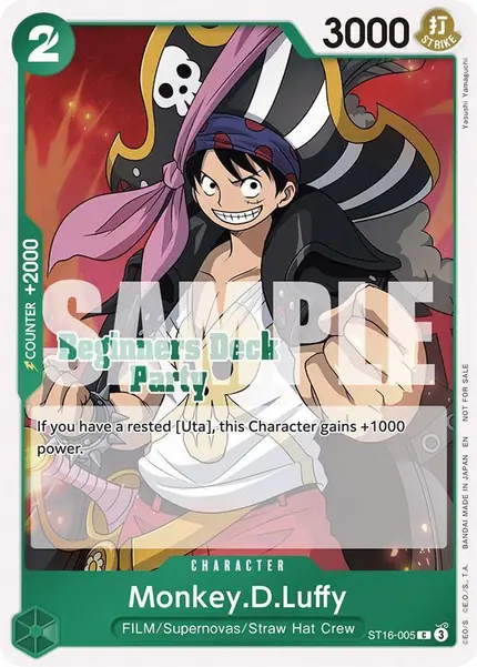 Monkey.D.Luffy (Beginners Deck Party [ST-23] - [ST-28] Participation Pack)