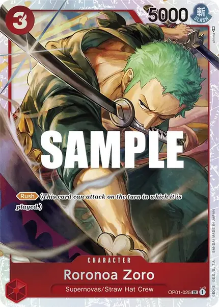 Roronoa Zoro - (Ultra Deck: The Three Captains)