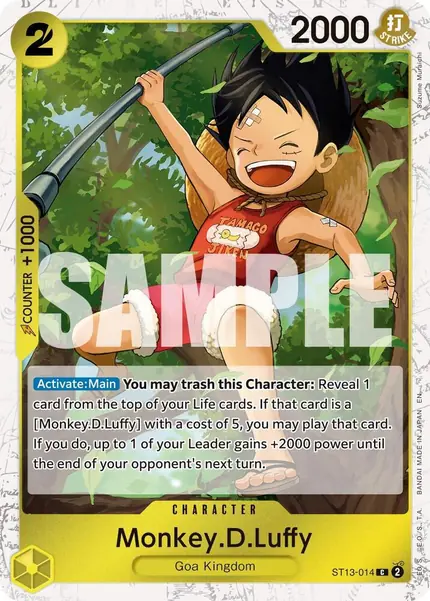 Monkey.D.Luffy - ST13-014 (Pirate Foil)