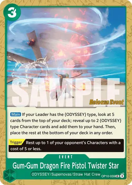 Gum-Gum Dragon Fire Pistol Twister Star