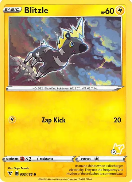 Blitzle - 053/185 (#2 Pikachu Stamped)
