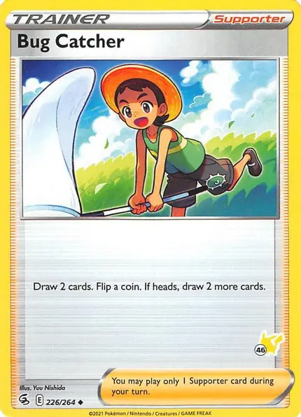 Bug Catcher - 226/264 (#46 Pikachu Stamped)
