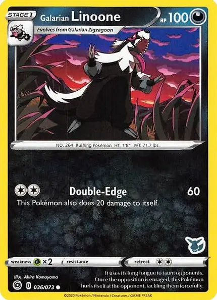 Galarian Linoone - 036/073 (Eevee Stamped)