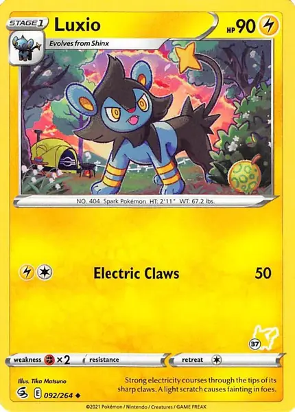 Luxio - 092/264 (#37 Pikachu Stamped)