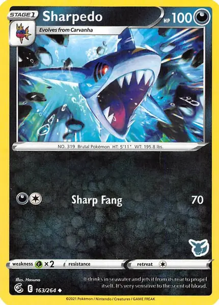 Sharpedo - 163/264 (Eevee Stamped)