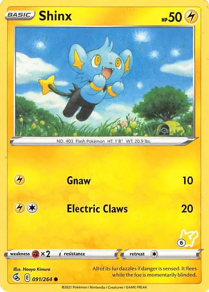 Shinx - 091/264 (#6 Pikachu Stamped)