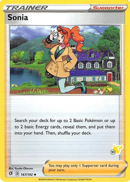 Sonia - 167/192 (#51 Pikachu Stamped)
