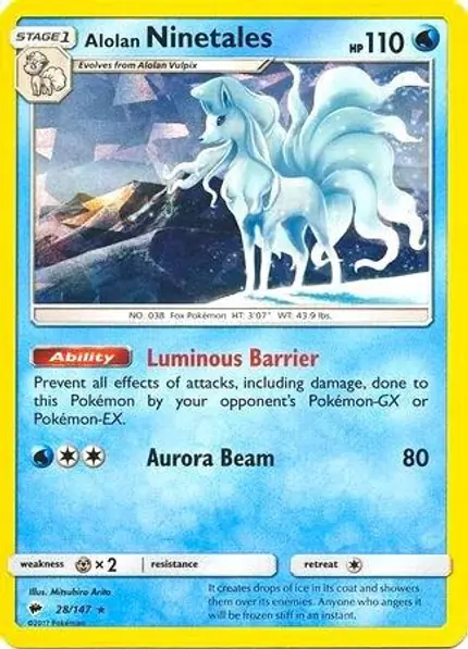 Alolan Ninetales - (Cracked Ice Holo)