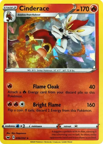 Cinderace - (Cracked Ice Holo)