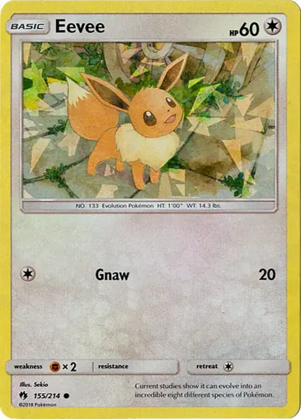 Eevee - (Let's Play, Eevee!) (Cracked Ice Holo)