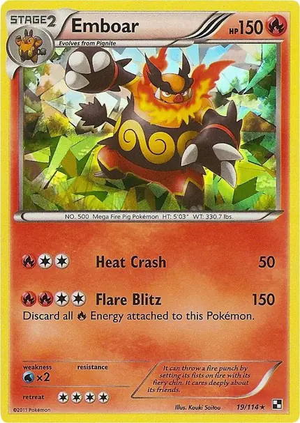 Emboar - (Cracked Ice Holo)