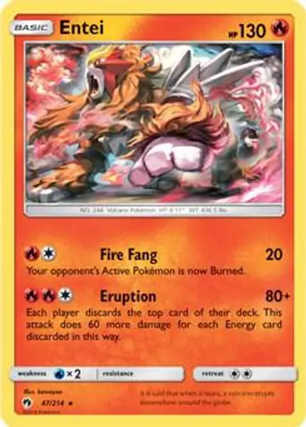 Entei - (SM Lost Thunder)