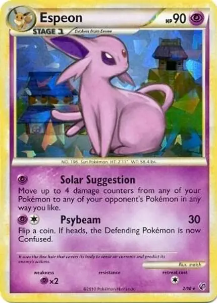 Espeon - /90 (HGSS Undaunted - Cracked Ice Holo)