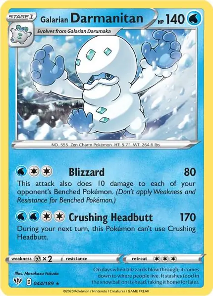 Galarian Darmanitan - (Cracked Ice Holo)