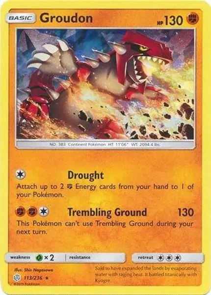Groudon - (Cracked Ice Holo)