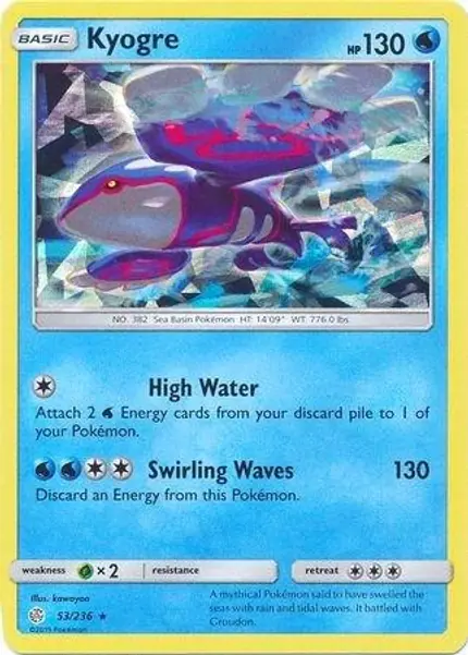 Kyogre - (Cracked Ice Holo)