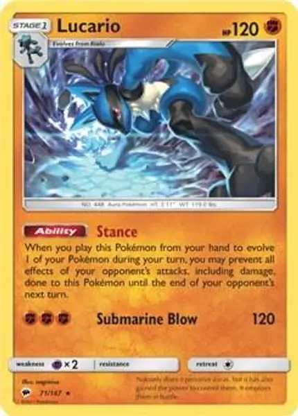 Lucario (SM - Burning Shadows)