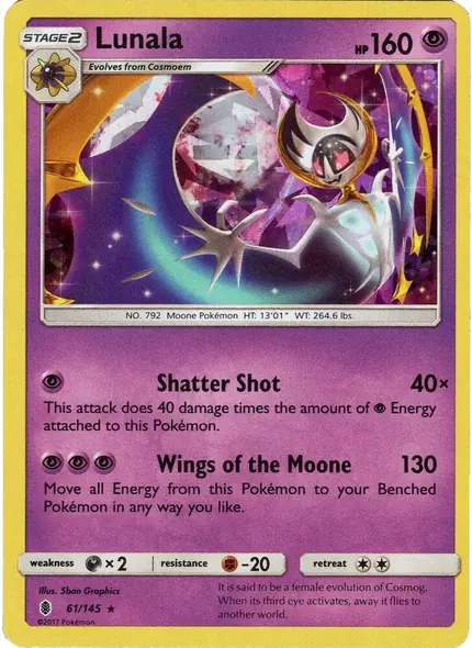 Lunala - (Cracked Ice Holo)