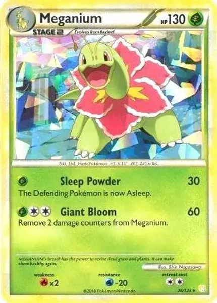 Meganium - (Cracked Ice Holo)