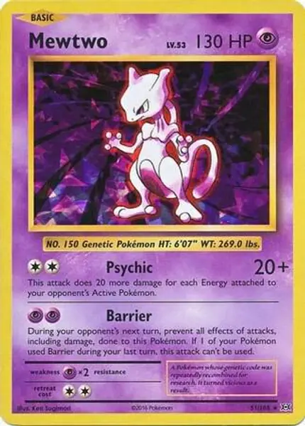 Mewtwo - (Cracked Ice Holo)