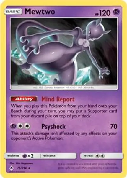 Mewtwo - (SM Unbroken Bonds) (Cracked Ice Holo)