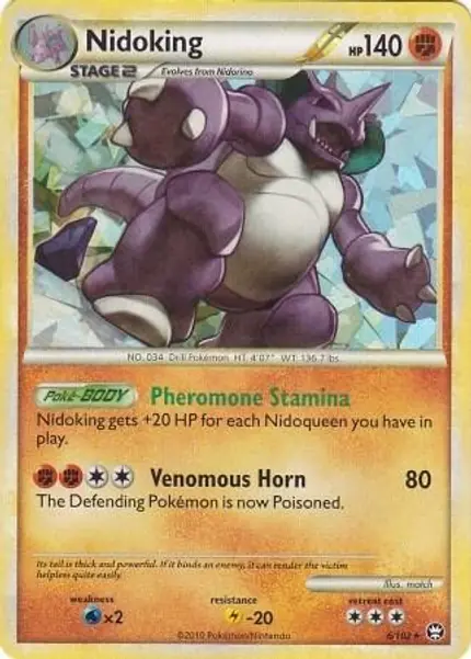Nidoking - (Cracked Ice Holo)