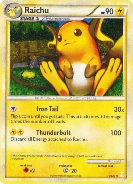 Raichu - (Cracked Ice Holo)
