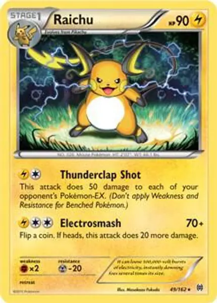 Raichu - (XY BREAKthrough) (Cracked Ice Holo)