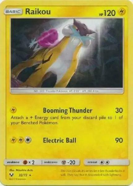 Raikou - /73 (Let's Play, Pikachu!) (Cracked Ice Holo)