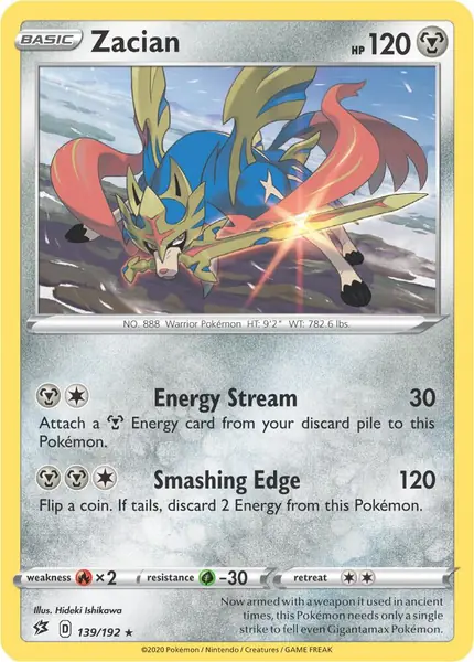 Zacian - (Cracked Ice Holo)