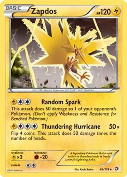 Zapdos - 46/113 (BW Legendary Treasures)