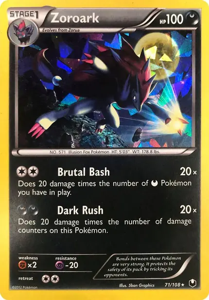 Zoroark - (Cracked Ice Holo)