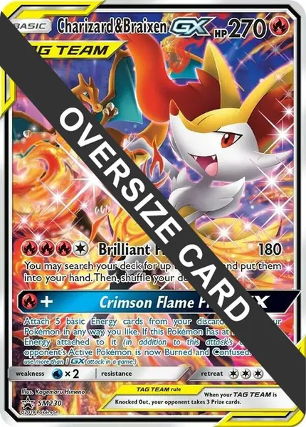 Charizard & Braixen GX - (SM Black Star )
