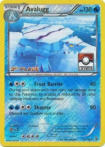 Avalugg - (Pokemon League) [3rd Place]