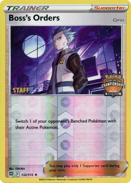 Boss's Orders - (Regional Championships) [Staff]
