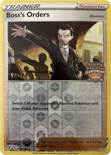 Boss's Orders - (Regional Championships) [Staff]