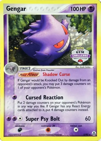 Gengar - /92 (Gym Challenge)
