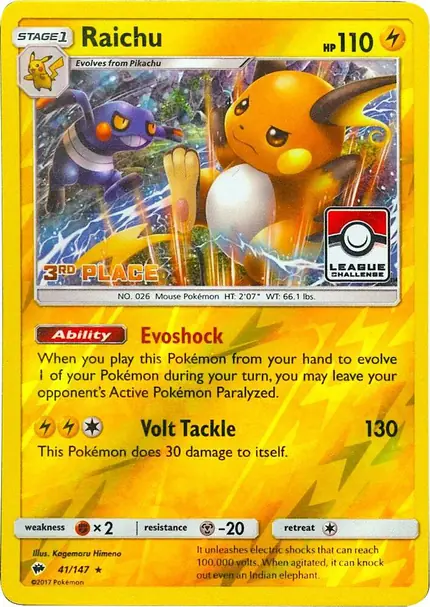 Raichu - (League Challenge) [3rd Place]