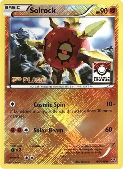 Solrock - (Pokemon League) [3rd Place]